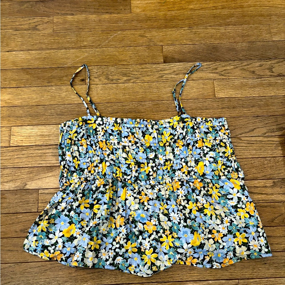AE floral summer tank top NWT